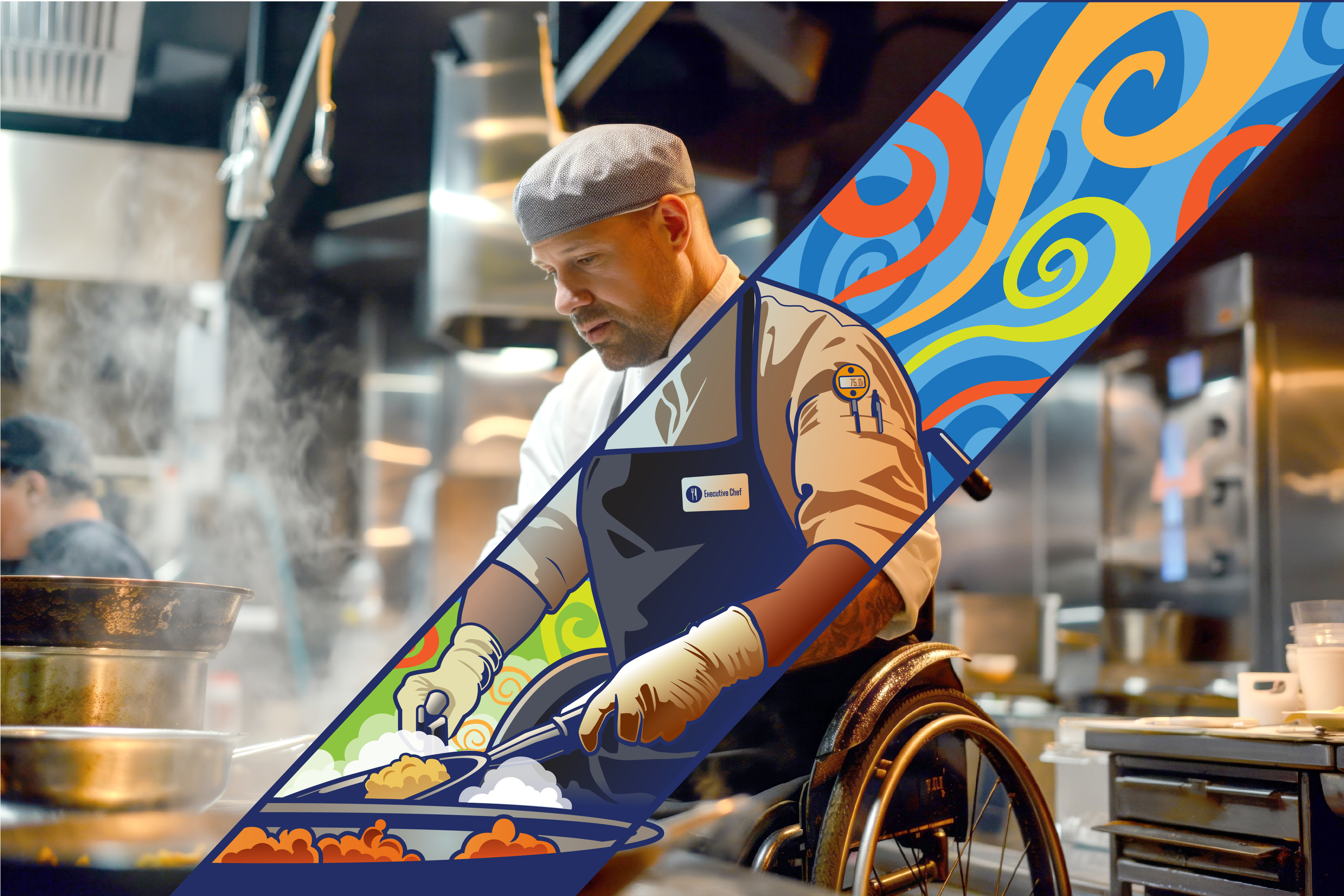 Chef cooking