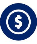 dollar sign in circle icon